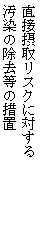 直接摂取によるリスクに対する汚染の除去等の措置